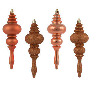Vickerman N500271 7" Coral Finial 4 Finish Asst 8/Bx