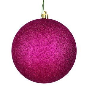 Vickerman N590621DG - 2.4 inch Berry Red Glitter Ball Christmas Ornament - 24 Pack