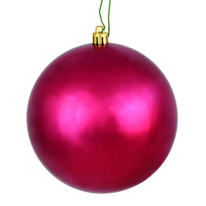Vickerman N590621DSV - 2.4 inch Berry Red Shiny Ball Outdoor Christmas Ornament - 24 Pack