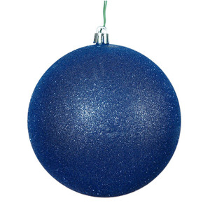 Vickerman N590622DG - 2.4 inch Cobalt Blue Glitter Ball Christmas Ornament - 24 Pack