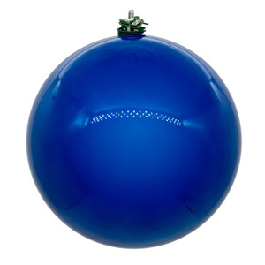 Vickerman N590802DPV - 3 inch Blue Pearl Ball Outdoor Christmas Ornament - 12 Pack