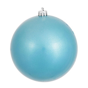  Vickerman N590812DCV 3" Turquoise Candy Ball UV Drilled 12/Bg 