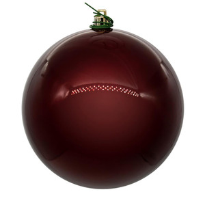 Vickerman N590819DPV - 3 inch Wine Pearl Ball Outdoor Christmas Ornament - 12 Pack