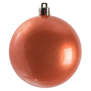 Vickerman N590871DCV - 3 inch Coral Candy Ball Outdoor Christmas Ornament - 12 Pack