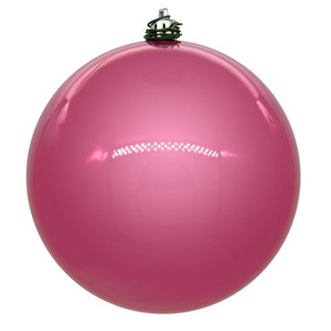 Vickerman N590879DPV 3" Pink Pearl Ball UV Drill 12/Bg