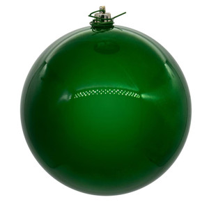 Vickerman N591004DPV - 4 inch Green Pearl Ball Outdoor Christmas Ornament - 6 Pack