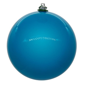 Vickerman N591012DPV - 4 inch Turquoise Pearl Ball Outdoor Christmas Ornament - 6 Pack