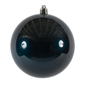 Vickerman N591031DCV - 4 inch Midnight Blue Candy Ball Outdoor Christmas Ornament - 6 Pack