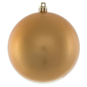 Vickerman N591033DCV - 4 inch Copper Gold Candy Ball Outdoor Christmas Ornament - 6 Pack