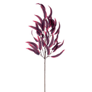 Vickerman FT229537 - 32 in. Burgundy Eucalyptus Leaf Artificial Spray - 2 Pack