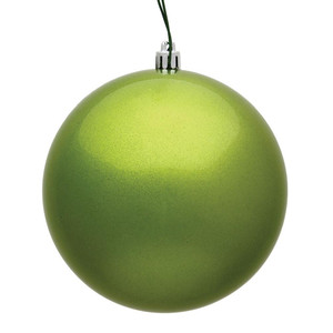 Vickerman N591073DCV - 4 inch Lime Candy Ball Outdoor Christmas Ornament - 6 Pack