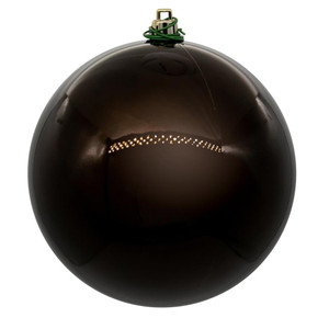 Vickerman N591075DPV - 4 inch Chocolate Pearl Ball Outdoor Christmas Ornament - 6 Pack