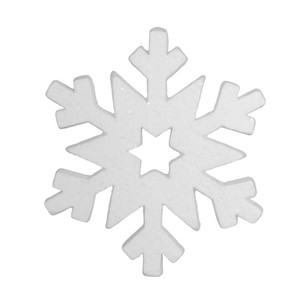 Vickerman L180311 - 12 inch White Glitter Snowflake Christmas Ornament