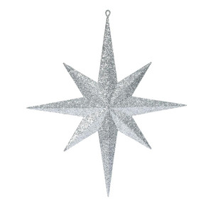 Vickerman M167507 15.75" Silver Glitter Bethlehem Star