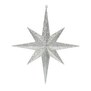 Vickerman M167538 - 15.75 inch Champagne Glitter Star Christmas Ornament