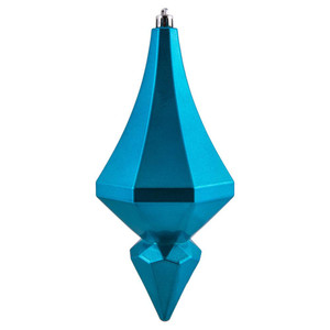 Vickerman MC191012D - 8 inch Turquoise Candy Finial Christmas Ornament - 2 Pack