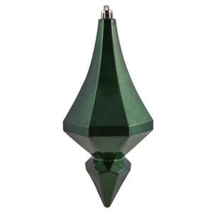 Vickerman MC191024D - 8 inch Emerald Candy Finial Christmas Ornament - 2 Pack