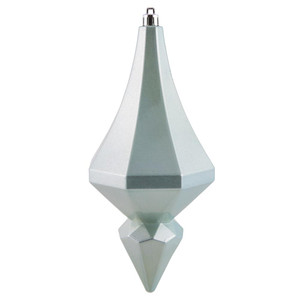 Vickerman MC191032D - 8 inch Baby Blue Candy Finial Christmas Ornament - 2 Pack
