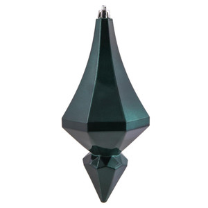 Vickerman MC191062D - 8 inch Sea Blue Candy Finial Christmas Ornament - 2 Pack