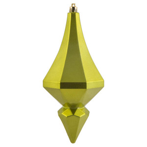 Vickerman MC191073D - 8 inch Lime Candy Finial Christmas Ornament - 2 Pack