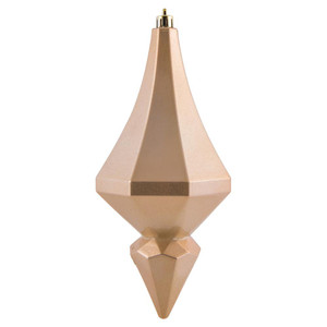  Vickerman MC191080D 8" Cafe Latte Candy Diamond Finial 2/Bag 