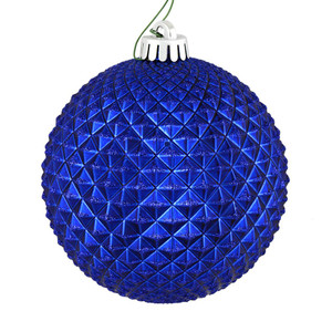 Vickerman N188422D - 2.75 inch Cobalt Blue Glitter Ball Christmas Ornament - 12 Pack