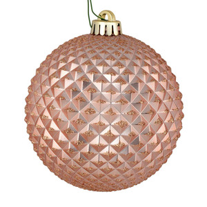  Vickerman N188458D 2.75" Rose Gold Durian Glitt Ball 12/Bag 