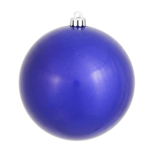 Vickerman N591522DCV - 6 inch Cobalt Blue Candy Ball Outdoor Christmas Ornament - 4 Pack