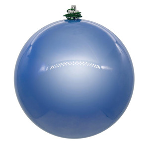 Vickerman N591529DPV - 6 inch Periwinkle Pearl Ball Outdoor Christmas Ornament - 4 Pack