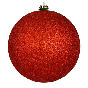Vickerman N591539DG - 6 inch Bittersweet Glitter Ball Christmas Ornament - 4 Pack