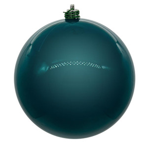 Vickerman N591541DPV - 6 inch Dark Teal Pearl Ball Outdoor Christmas Ornament - 4 Pack