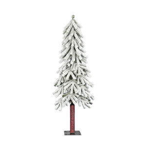 Vickerman A807440 4' x 23" Flocked Alpine Tree 256T 