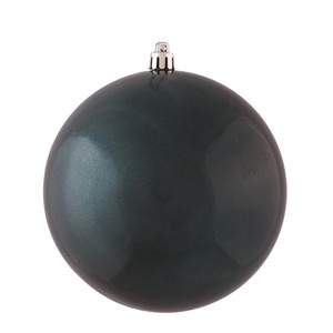 Vickerman N591562DCV - 6 inch Sea Blue Candy Ball Outdoor Christmas Ornament - 4 Pack