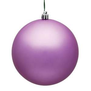 Vickerman N591569DMV - 6 inch Orchid Matte Ball Outdoor Christmas Ornament - 4 Pack