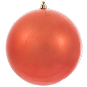  Vickerman N591571DCV 6" Coral Candy Ball UV 4/Bag 