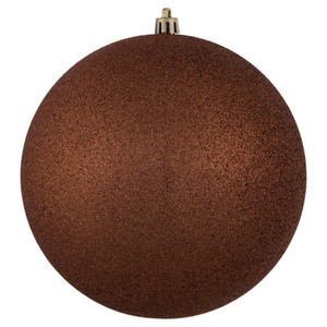 Vickerman N591571DG - 6 inch Coral Glitter Ball Christmas Ornament - 4 Pack
