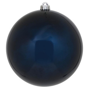 Vickerman N592031DCV 8" Midnt Blue Candy Ball UV Drilled