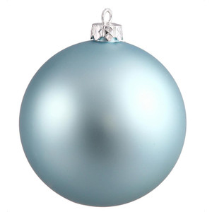 Vickerman N592032DMV 8" Baby Blue Matte Ball UV Drilled Cap
