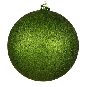 Vickerman N590734DG - 2.75 inch Juniper Green Glitter Ball Christmas Ornament - 12 Pack