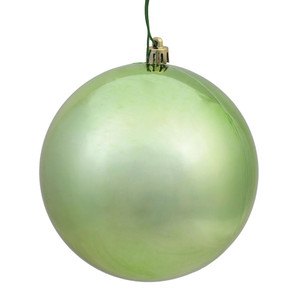 Vickerman N590754DSV - 2.75 inch Celadon Shiny Ball Outdoor Christmas Ornament - 12 Pack