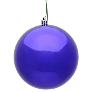  Vickerman N590766DSV 2.75" Purple Shiny Ball UV 12/Bag 