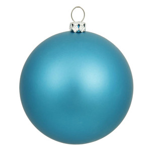 Vickerman N592512DMV - 10 inch Turquoise Matte Ball Outdoor Christmas Ornament