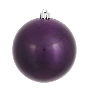 Vickerman N592526DCV - 10 inch Plum Candy Ball Outdoor Christmas Ornament