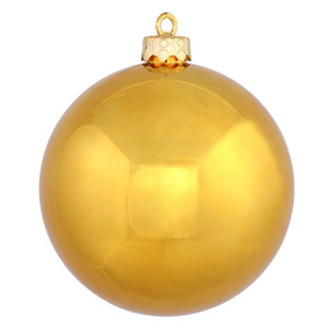 Vickerman N592530DSV 10" Ant. Gold Shiny Ball UV Drilled Cap
