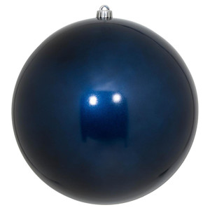  Vickerman N592531DCV 10" Midnt Blue Candy Ball UV Drilled 