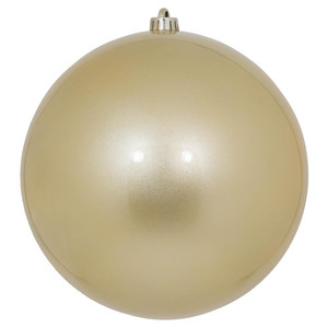 Vickerman N592538DCV - 10 inch Champagne Candy Ball Outdoor Christmas Ornament
