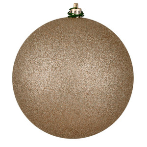Vickerman N592543DG - 10 inch Oat Glitter Ball Christmas Ornament