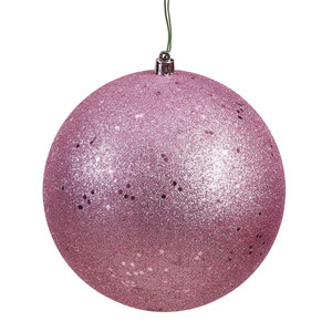 Vickerman N592545DQ 10" Mauve Sequin Ball Drilled Cap