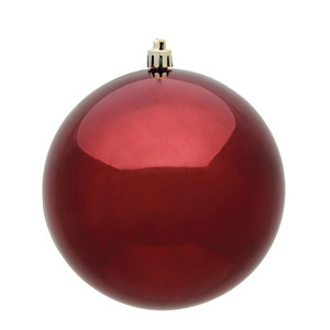 Vickerman N592565DSV 10" Burgundy Shiny Ball UV Drilled Cap