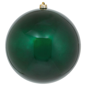 Vickerman N592574DCV - 10 inch Midnight Green Candy Ball Outdoor Christmas Ornament